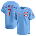 C.Cubs #7 Dansby Swanson Player Blue 2024-25 2nd Alternate product image 1