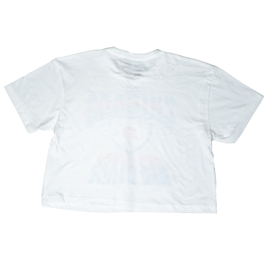 Chicago Red Stars White Regulate Crop T-Shirt product image 2, provided for visual reference and product detail review