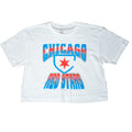 Chicago Red Stars White Regulate Crop T-Shirt product image 1, provided for visual reference and product detail review