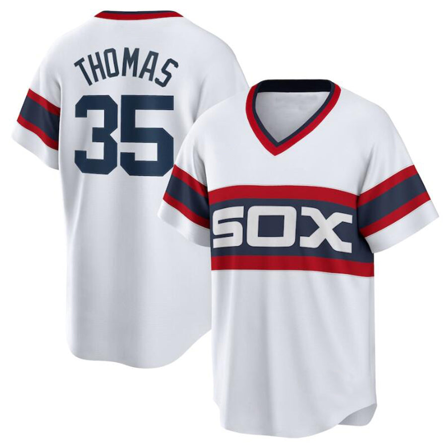 C.White Sox #35 Frank Thomas Player White Home Cooperstown product image 1