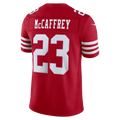 Christian McCaffrey San Francisco 49ers NFL Nike Men Red Vapor F.U.S.E. Limited Player Sewn Jersey product image 1, provided
