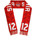Christine Sinclair Canada Soccer Nike Red Jacquard Player Scarf product image 1, provided for visual reference and product