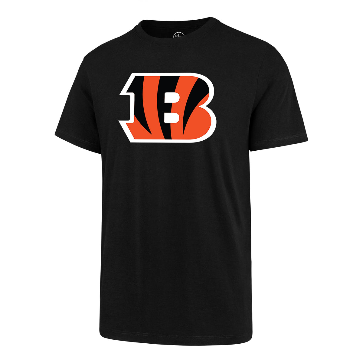 Cincinnati Bengals NFL 47 Brand Men Black Primary Logo Fan T-Shirt product image 1, provided for visual reference and
