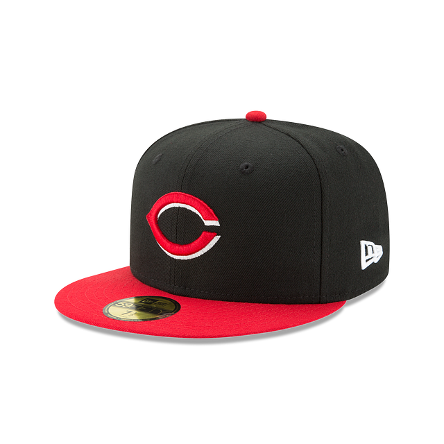 Cincinnati Reds MLB New Era Men Black/Red 59Fifty Authentic Collection On Field Fitted Hat product image 1, provided for