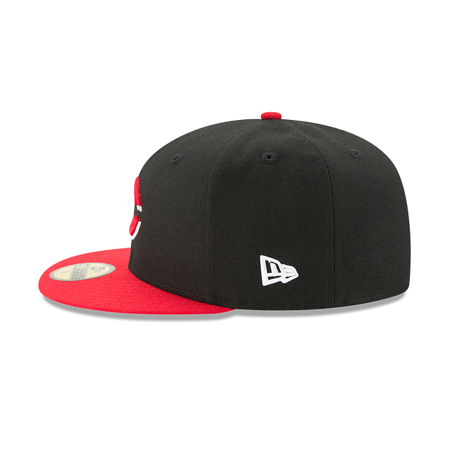 Cincinnati Reds MLB New Era Men Black/Red 59Fifty Authentic Collection On Field Fitted Hat product image 5, provided for