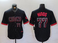 C.Reds #77 Rece Hinds Black Player Game Jersey Stitched product image 1