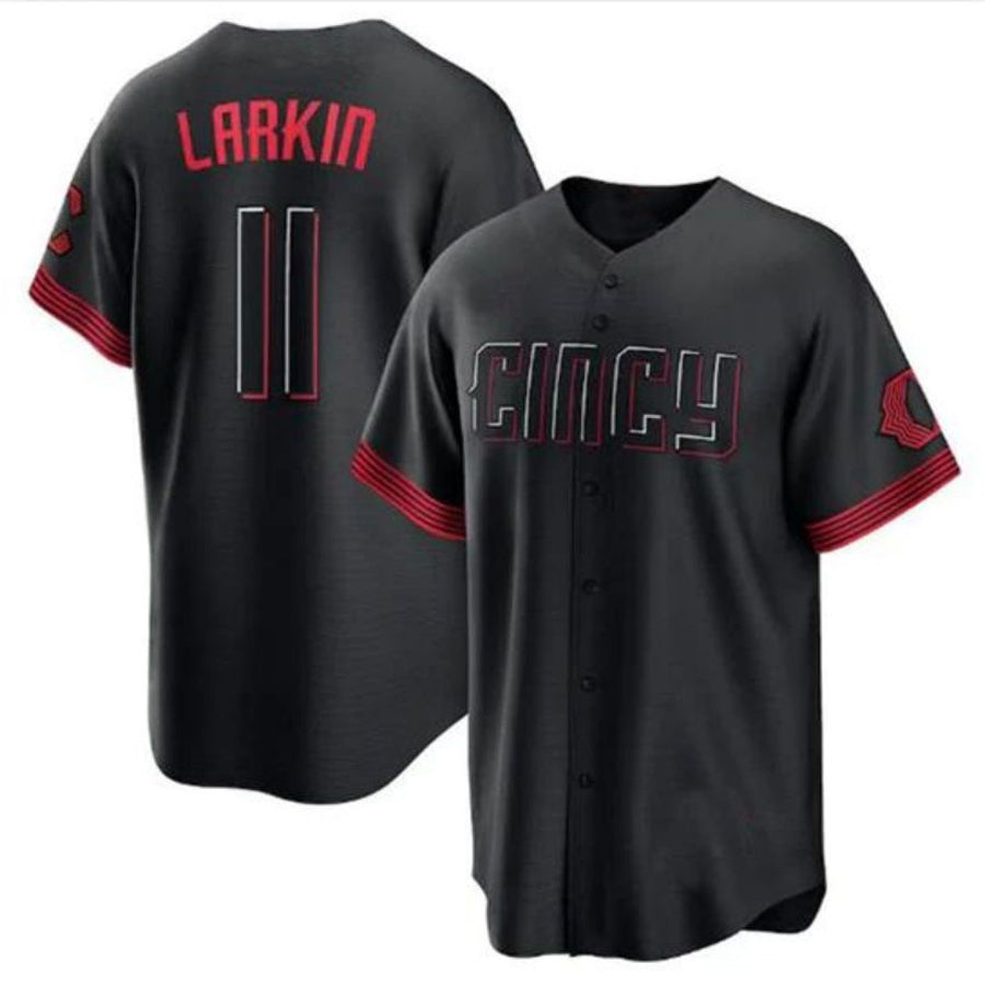 C.Reds #11 Barry Larkin Player Black City Connect Replica product image 1