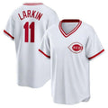 C.Reds #11 Barry Larkin Player White Home Cooperstown product image 1