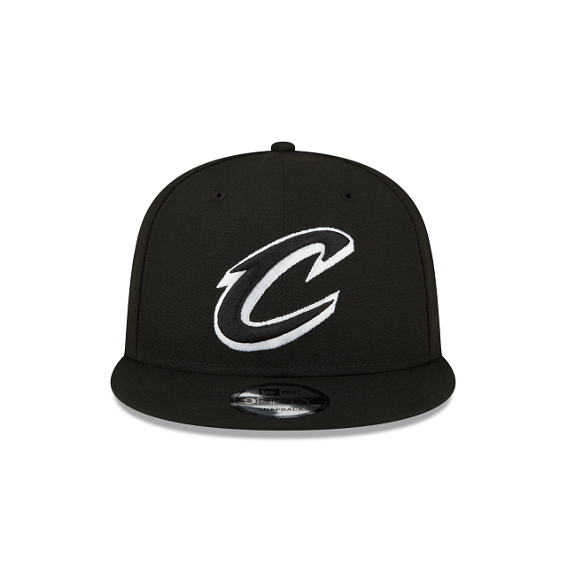 Cleveland Cavaliers NBA New Era Men Black/White 9Fifty Basic Snapback product image 4, provided for visual reference and