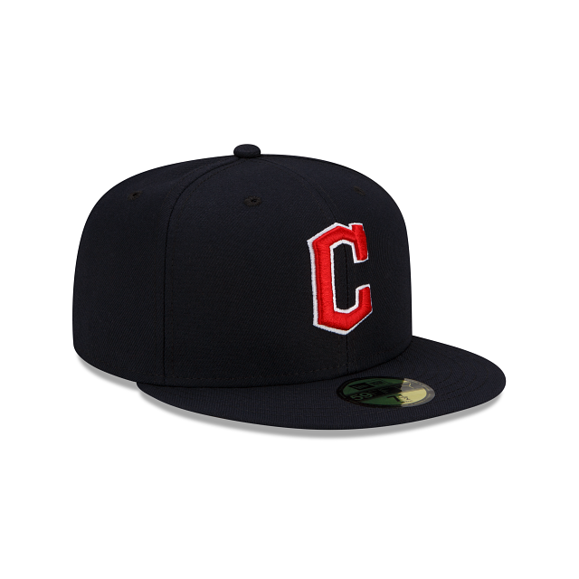 Cleveland Guardians MLB New Era Men Navy 59Fifty Authentic Collection Road Fitted Hat product image 3, provided for visual