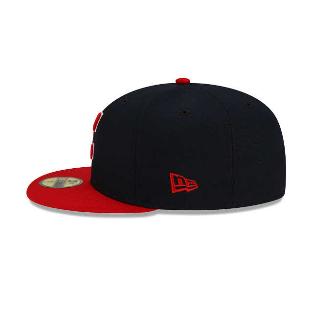 Cleveland Guardians MLB New Era Men Navy 59Fifty Authentic Collection On Field Fitted Hat product image 5, provided for