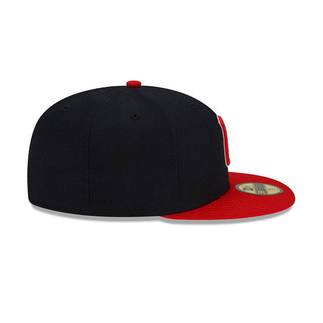 Cleveland Guardians MLB New Era Men Navy 59Fifty Authentic Collection On Field Fitted Hat product image 6, provided for