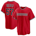 C.Guardians #57 Shane Bieber Player Red Game Jersey Cool product image 1