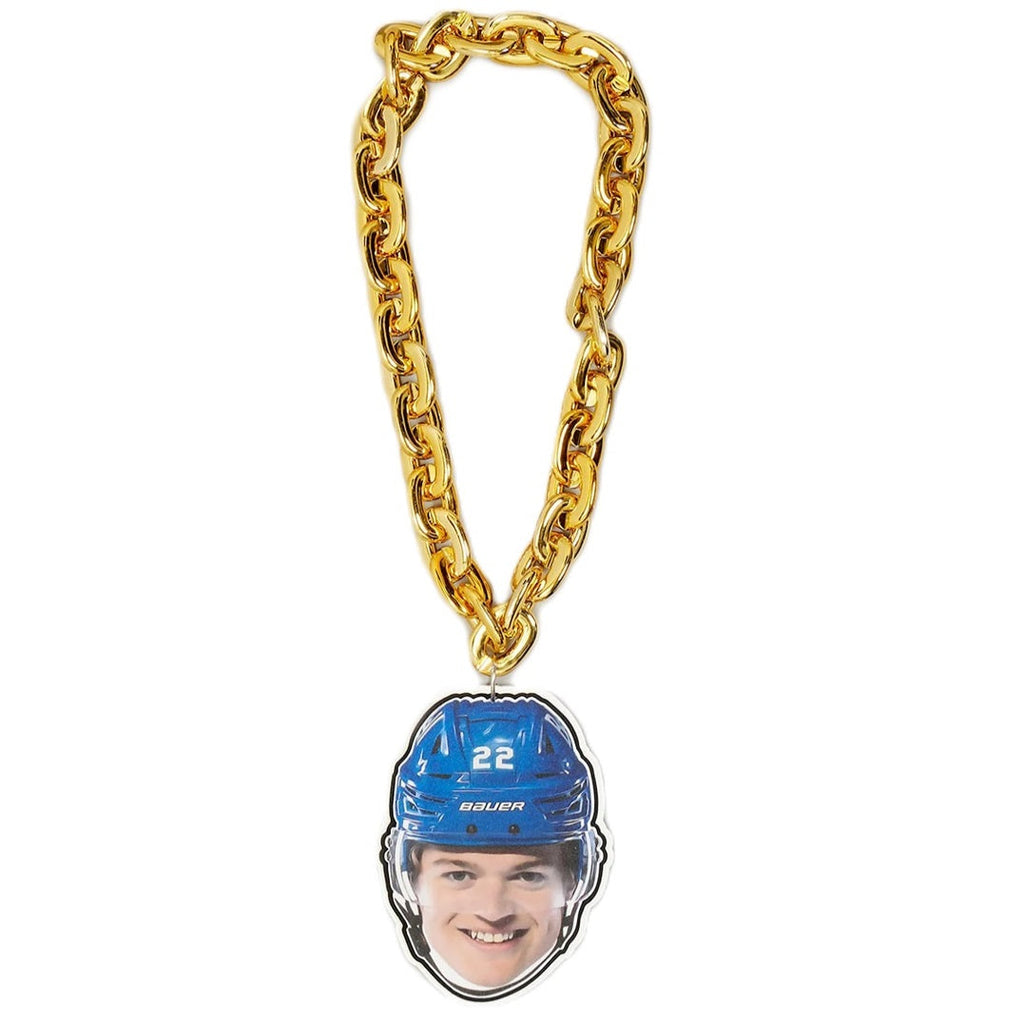 Cole Caufield Montreal Canadiens NHL FanFave FaceChain Gold Necklace product image 1, provided for visual reference and