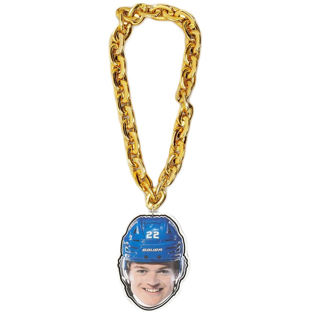 Cole Caufield Montreal Canadiens NHL FanFave FaceChain Gold Necklace product image 1, provided for visual reference and
