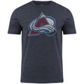 Colorado Avalanche NHL Bulletin Men Navy Distressed Logo T-Shirt product image 1, provided for visual reference and product