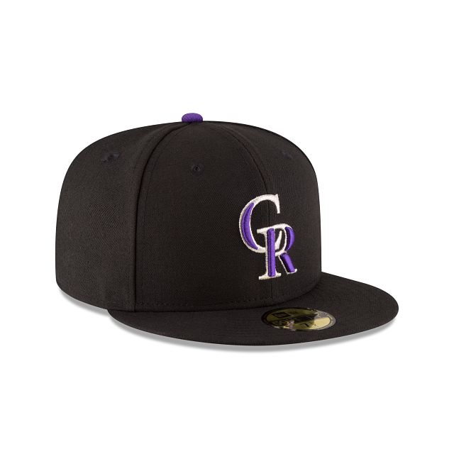 Colorado Rockies MLB New Era Men Black 59Fifty Authentic Collection On Field Game Fitted Hat product image 4, provided for