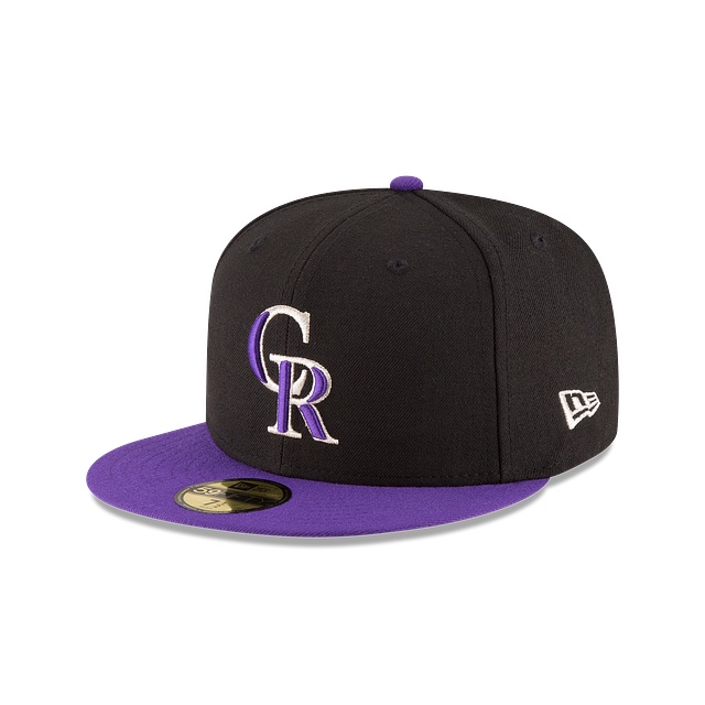 Colorado Rockies MLB New Era Men Black Purple 59Fifty Authentic Collection On Field Alternate Fitted Hat product image 1,
