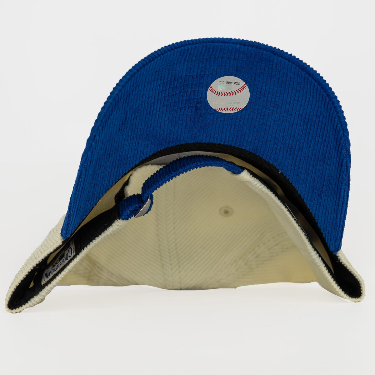 Chicago Cubs Corduroy Chrome/Royal Caitlin New Era 9TWENTY Adjustable Hat product image 3, provided for visual reference and