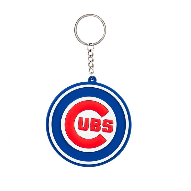 Chicago Cubs Rubber Keychain product image 1, provided for visual reference and product detail review
