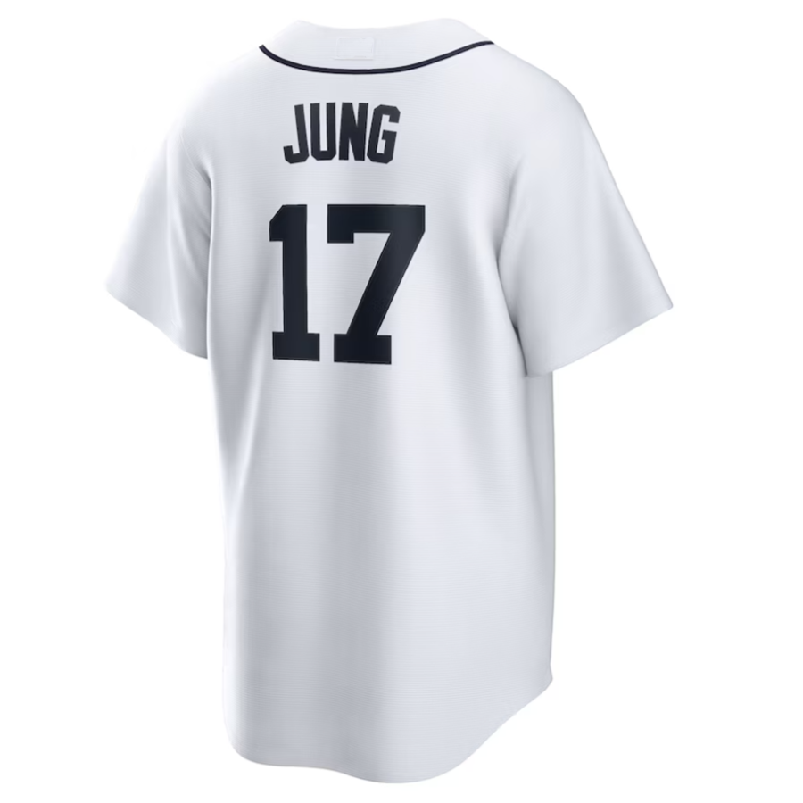 D.Tigers #17 Jace Jung Player White Home Replica Baseball product image 1