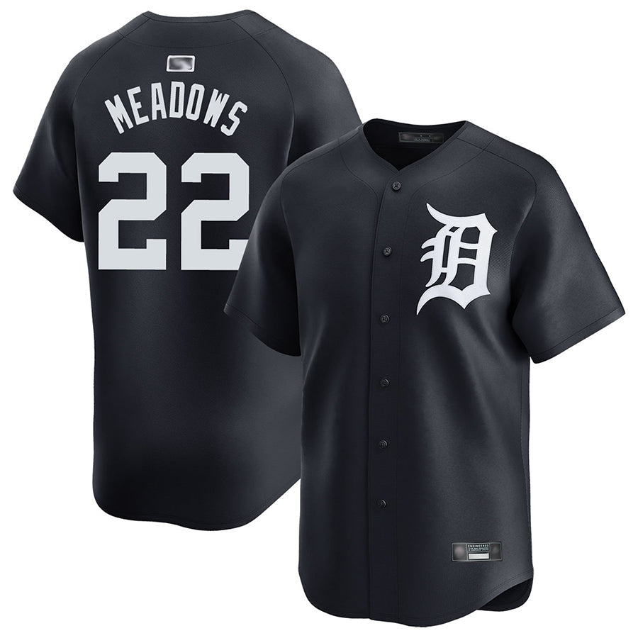 D.Tigers #22 Parker Meadows Player Navy Home Replica product image 1