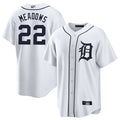 D.Tigers #22 Parker Meadows Player White Replica Baseball product image 1