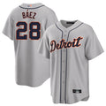 D.Tigers #28 Javier Baez Player Gray Road Home Replica product image 1