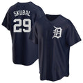 D.Tigers #29 Tarik Skubal Player Navy Replica Home Baseball product image 1