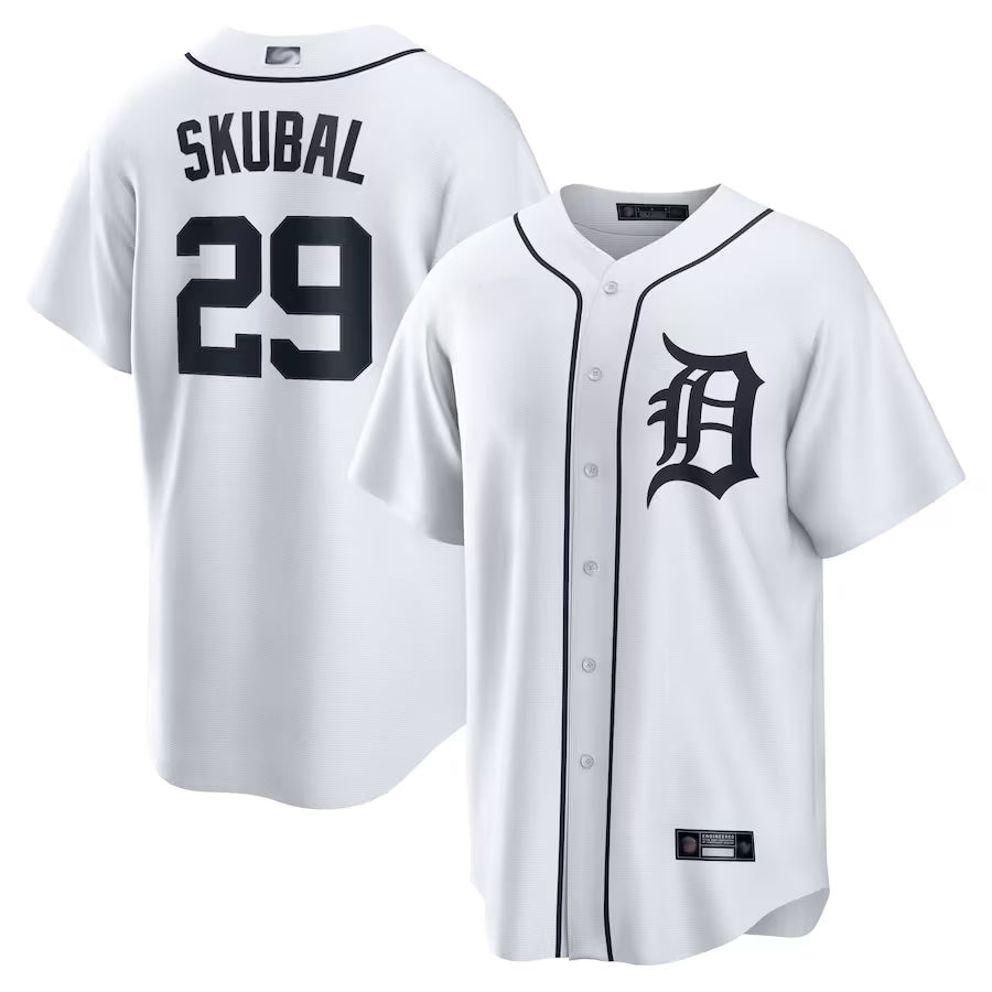 D.Tigers #29 Tarik Skubal Player White Home Replica product image 1