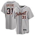 D.Tigers #31 Riley Greene Player Gray Road Home Game product image 1