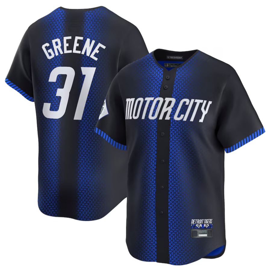 D.Tigers #31 Riley Greene Player Navy City Connect Limited product image 1