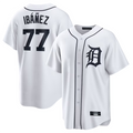 D.Tigers #77 Andy Ib¡§¡é?ez Player White Home Replica product image 1