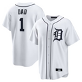 D.Tigers Player White #1 Dad Home Replica Baseball Jerseys product image 1
