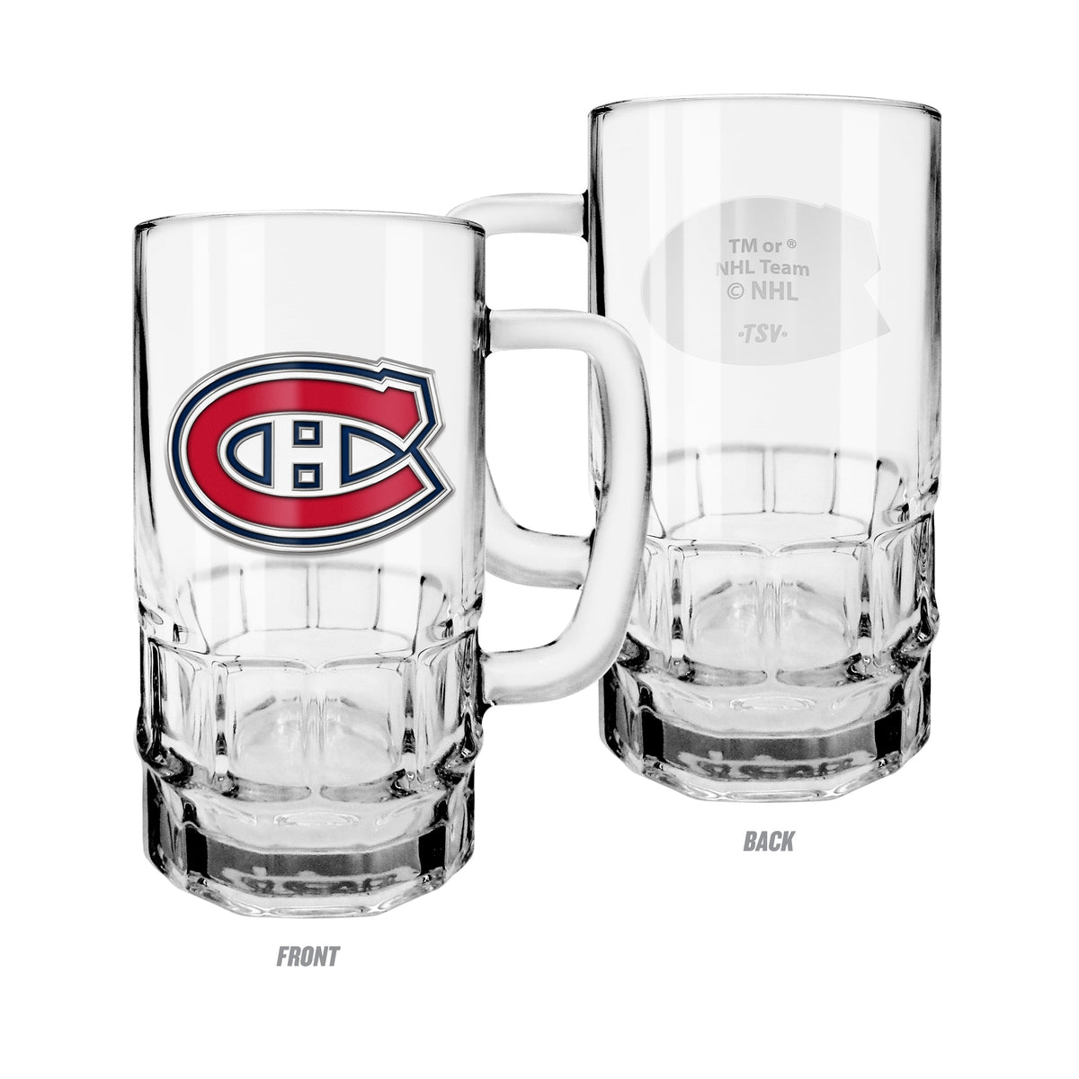 Montreal Canadiens NHL TSV 18oz Team Medallion Stein Mug product image 5, provided for visual reference and product detail