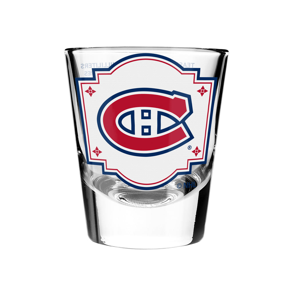 Montreal Canadiens NHL TSV 2oz Team Logo Shot Glass product image 1, provided for visual reference and product detail review