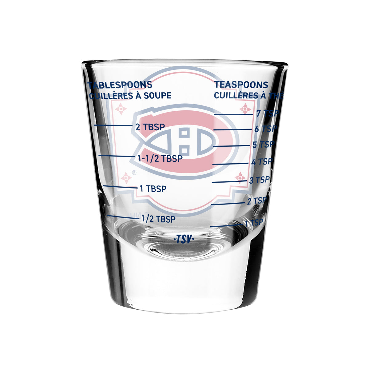Montreal Canadiens NHL TSV 2oz Team Logo Shot Glass product image 3, provided for visual reference and product detail review