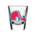 Quebec Nordiques NHL TSV 2oz Round Shot Glass product image 1, provided for visual reference and product detail review