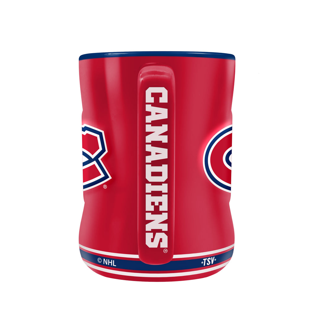 Montreal Canadiens NHL TSV 14oz Red Sculpted Mug product image 2, provided for visual reference and product detail review