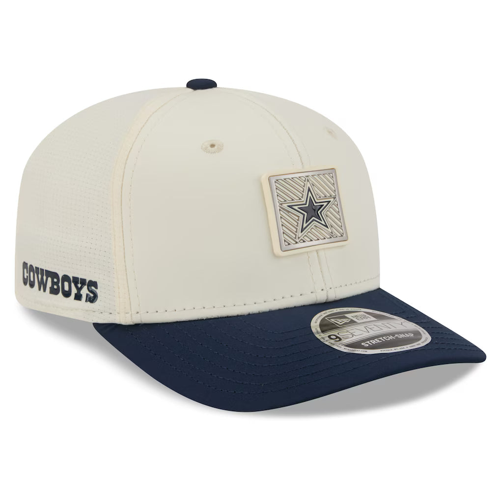 Dallas Cowboys NFL New Era Men Cream/Navy 9Seventy 2026 NFL Training Camp Snapback product image 1, provided for visual