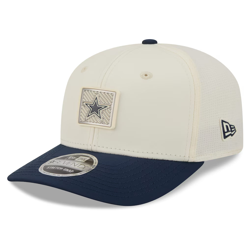 Dallas Cowboys NFL New Era Men Cream/Navy 9Seventy 2026 NFL Training Camp Snapback product image 4, provided for visual