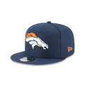 Denver Broncos NFL New Era Men Oceanside Blue 9Fifty Basic Snapback product image 1, provided for visual reference and
