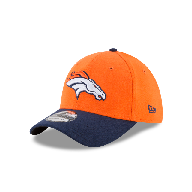Denver Broncos NFL New Era Men Orange Navy 39Thirty Team Classic Stretch Fit Hat product image 1, provided for visual
