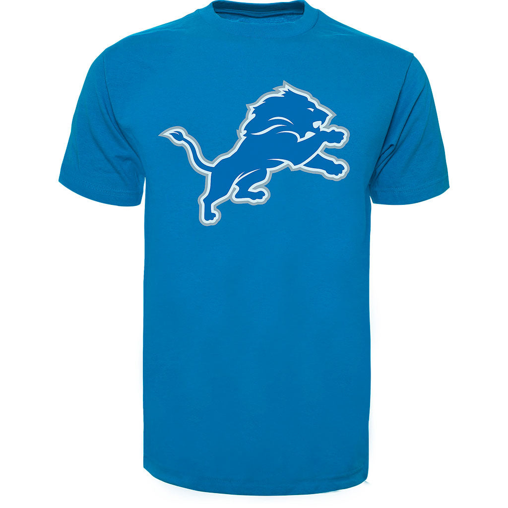 Detroit Lions NFL 47 Brand Men Light Blue Primary Logo Fan T-Shirt product image 1, provided for visual reference and