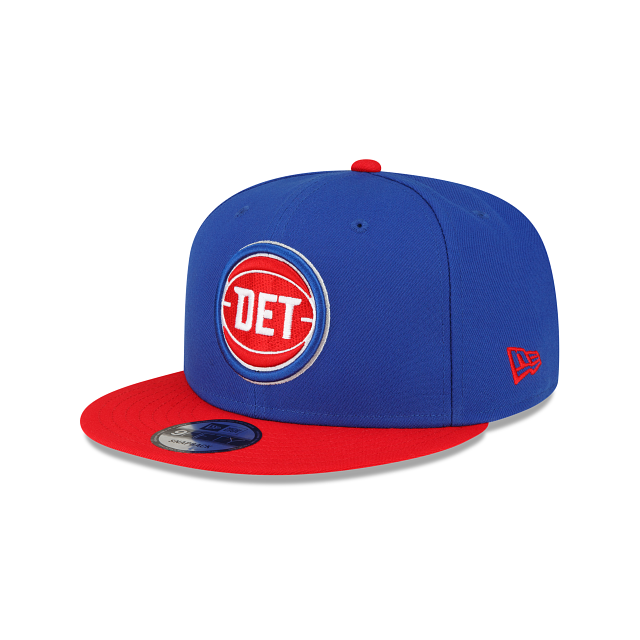 Detroit Pistons NBA New Era Men Royal Blue/Red 9Fifty Two Tone Snapback product image 1, provided for visual reference and
