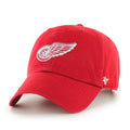Detroit Red Wings NHL 47 Brand Men Red Clean Up Adjustable Hat product image 1, provided for visual reference and product