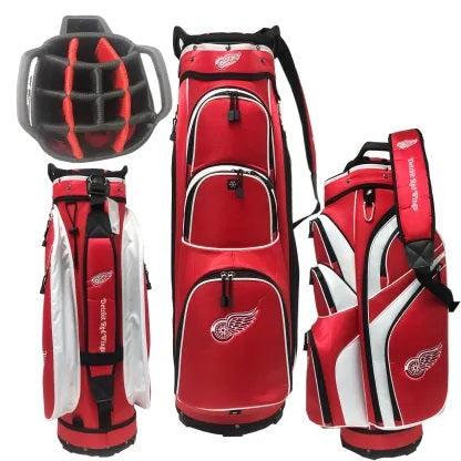 Detroit Red Wings NHL Red/White Golf Cart Bag product image 2, provided for visual reference and product detail review
