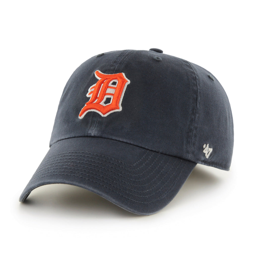 Detroit Tigers MLB 47 Brand Men Navy Vintage Clean Up Adjustable Hat product image 1, provided for visual reference and