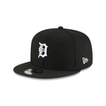 Detroit Tigers MLB New Era Men Black White 9Fifty Team Color Basic Snapback product image 1, provided for visual reference