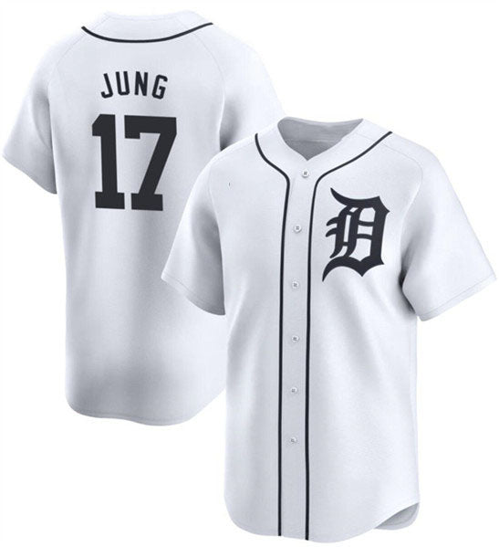 D.Tigers #17 Jace Jung Player White Limited Stitched product image 1